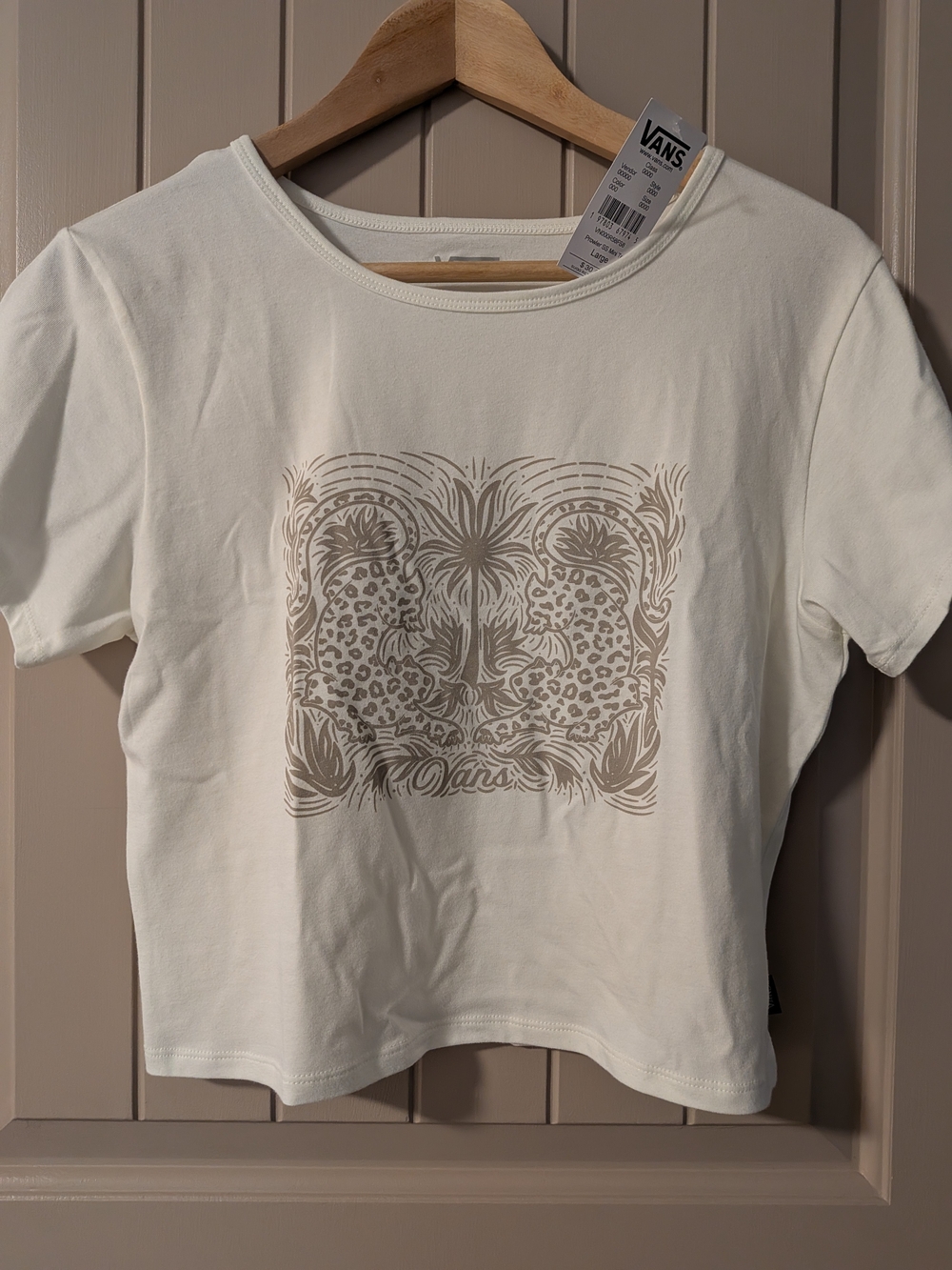 NWT Vans Cream Graphic Tee